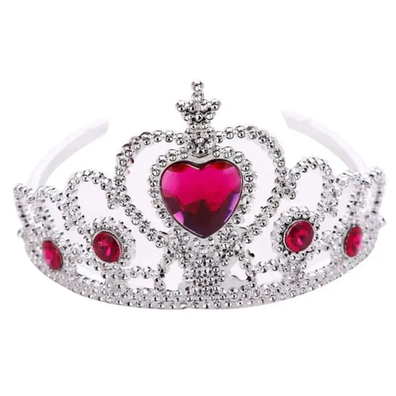 New Princess Crown Headwear Hair Ornament Baby Girls Fashion Plastic Hair Accessories Children Kids Photo Prop Headband