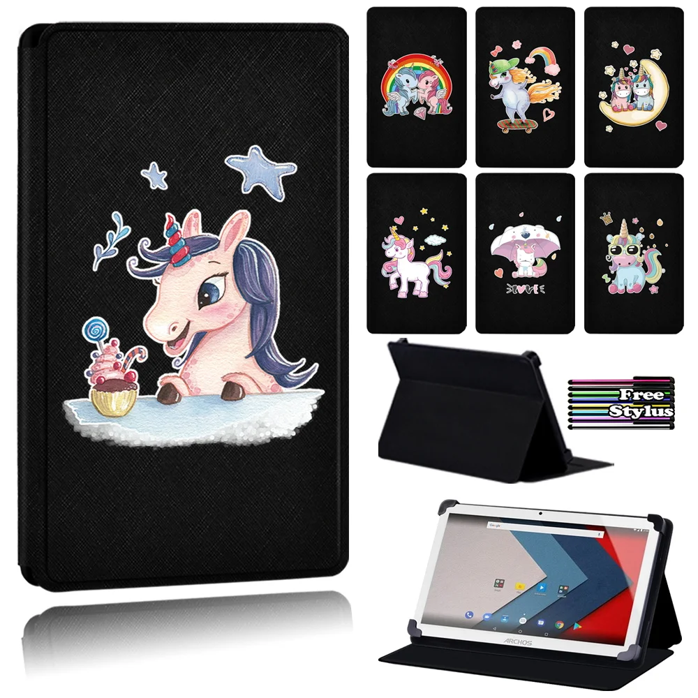 Case for Archos 101 101b(101d Platinum/Oxygen)/101e Neon/access 101 3g/101 Wifi/Oxygen 101 S/T80 Dust-proof Unicorn Tablet Case