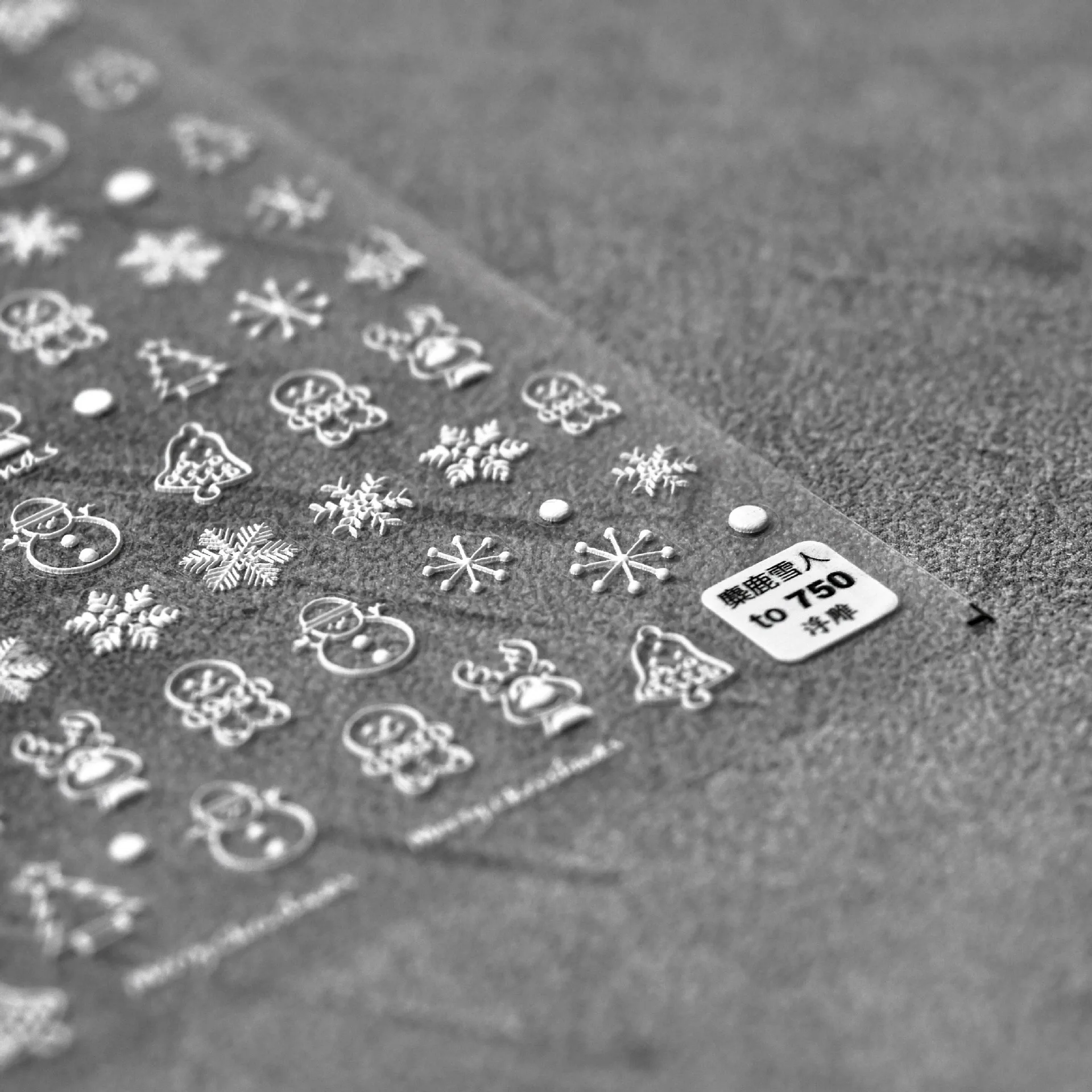 Nail Art Sticker Lijm Hoge Kwaliteit Hollow Out Reliëf Leuke Vrolijk Kerstfeest Diy Nail Art Sticker Folie Decoratie