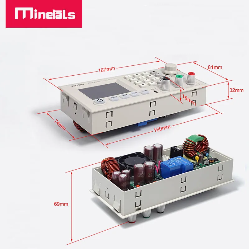Ajustável 0 60 60v 0 1818a psu 800w-fonte de alimentação 65v DC-DC step down tensão fonte de alimentação buck conversor riden rd6018