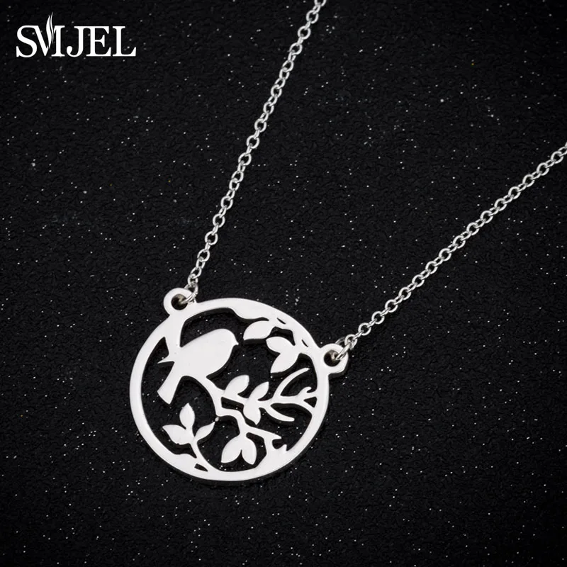 SMJEL Wild Dieren Ketting Roestvrij Staal Kolibrie Kettingen Leuke Eagle Phoenix Zwaluw Vogels Ketting Collares