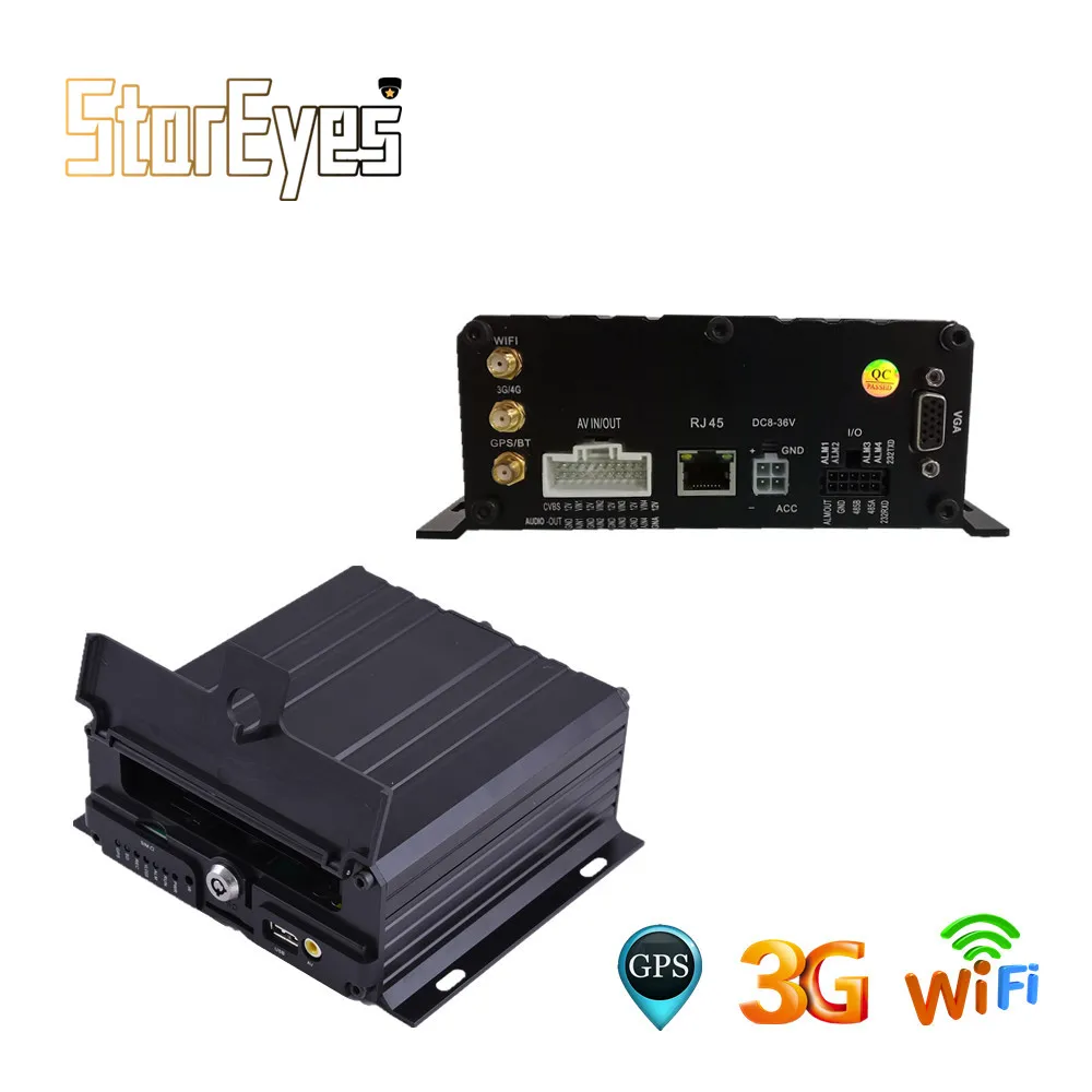 4 Ch AHD 720P HDD SD Card WiFi GPS 3G Mobile DVR for  Trailer Truck Taxi Vehicle Car School Bus