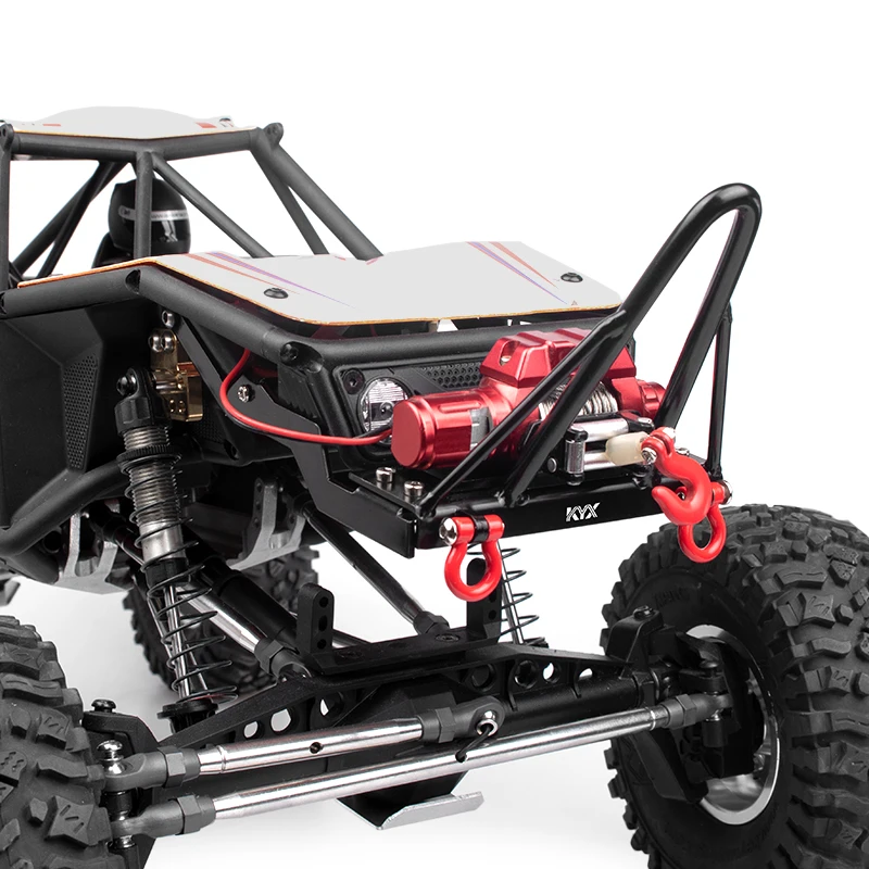 KYX Racing paraurti anteriore in lega di alluminio lavorato a CNC aggiorna gli accessori delle parti per RC Crawler Car Axial Capra UTB