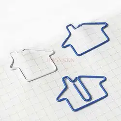 32pcs Little Cute Bungalow Paper Clip Cartoon Paper Clip Paper Clip Shaped Paper Clip