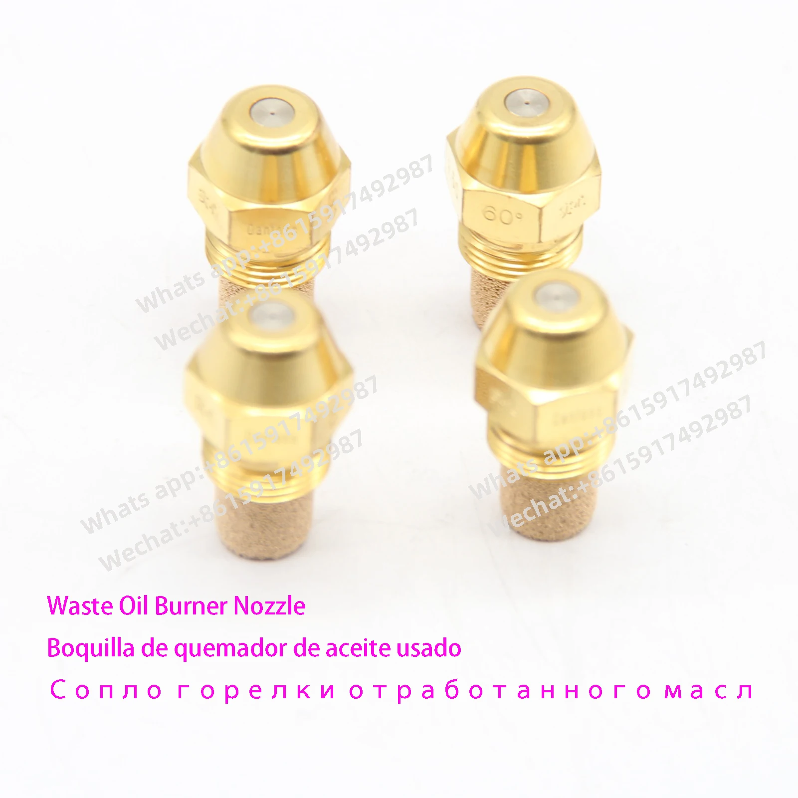 

(4 Pieces/Lot) 60 Degree Solid Diesel Injectors Burner Nozzles Waste Oil Burner Nozzle Heavy Oil Burning Equipment Fuel Nozzle