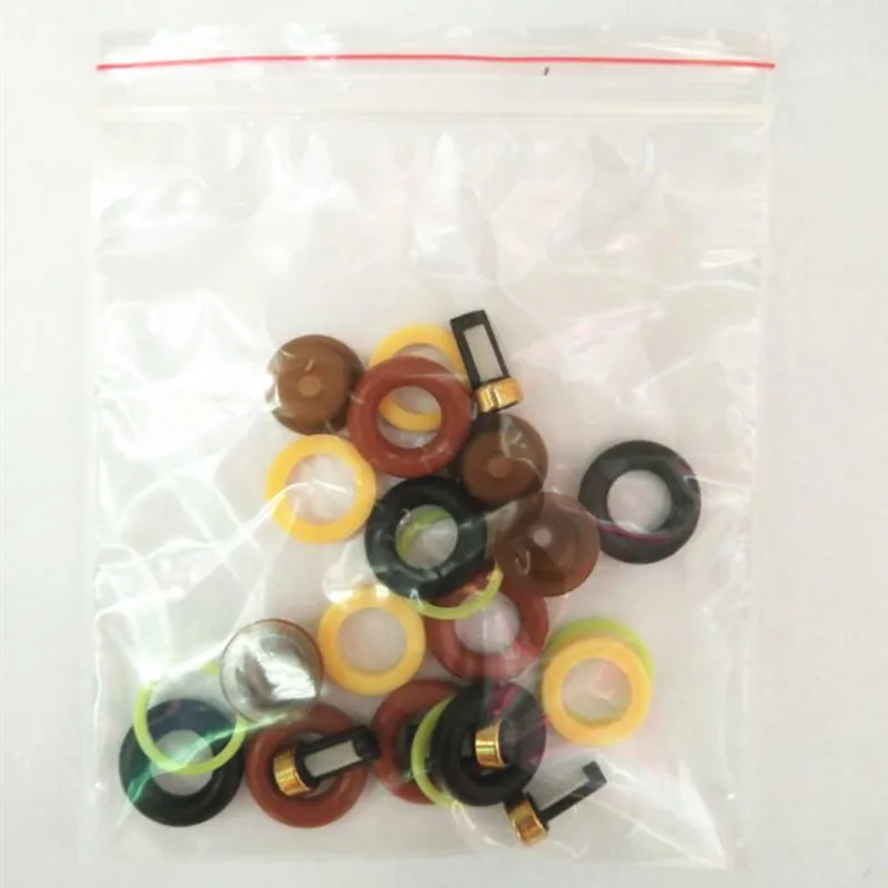 Wholesale 4 Sets Fuel Injector Repair Kits Fit for Bo*Ch Universal Rebuild Parts AY-RK000 (Filter,Orings,Caps,Gasket)