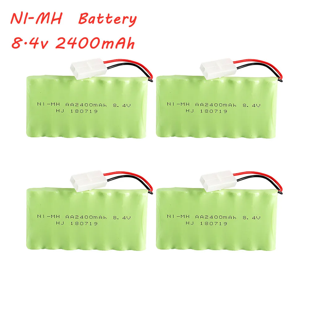 1-5 Cái/lốc AA 2400MAh 8.4V Ni-MH Pin Cho RC Thuyền Xe Ô Tô Các Đoàn Tàu Đồ Chơi Dụng Cụ Mẫu 8.4V 2400MAh NI-MH Pin