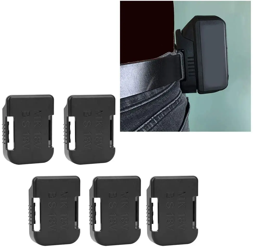 Soportes de batería de 18V, soporte de apoyo colgante para Makita BL1860B BL1850B BL1860 BL1850, 10/5 uds.