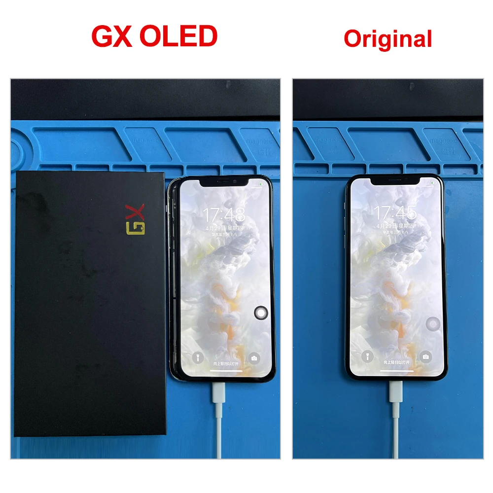 New GX OLED Display For iPhone X XS Max OLED Touch Screen with Digitizer Assembly For 11 Pro Max LCD 12 Pro Display Replacement