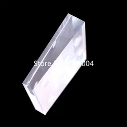 10pcs/lot 10*10m Price Tag Display Acrylic Magnetic Picture declining Desk Sign Frame AD Block Label Display Stand