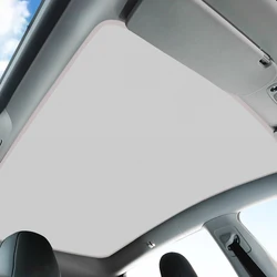 For Tesla Model Y 2021-2022 Collapsible Glass Roof Sunshade Sun-Proof with Snap Upgrade Glass Roof Protector Car Accessories