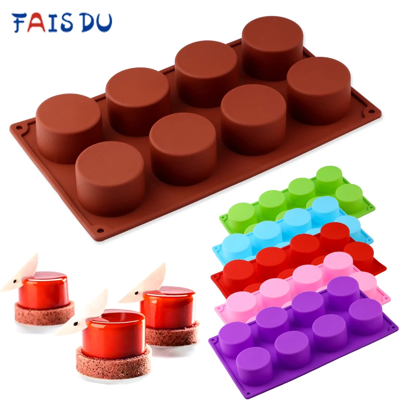 

Silicone Pudding Mold Cake Pastry Baking Round Jelly Gummy Soap Mini Muffin Mousse Cake Decoration Tools Bread Biscuit Mould