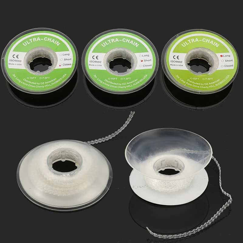 300cm Clear Rubber Chain Orthodontic Elastic Ultra Power Chain Rubber Band Materials High Strength Rubber Oral Care Tool