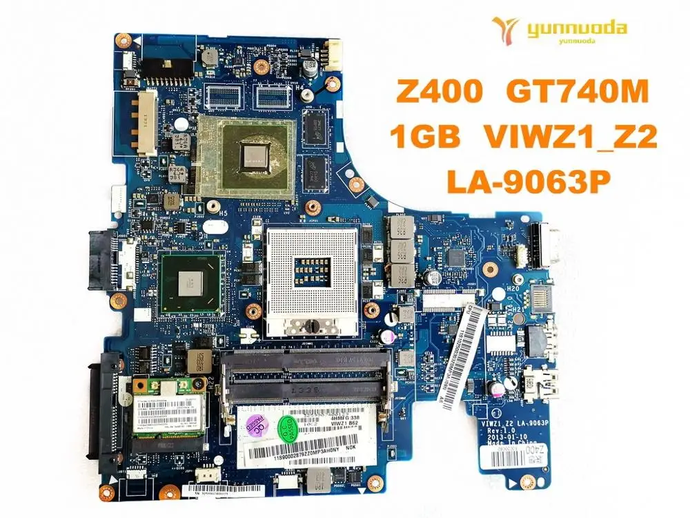 Original for Lenovo Z400 laptop  motherboard Z400  GT740M  1GB  VIWZ1_Z2  LA-9063P tested good free shipping