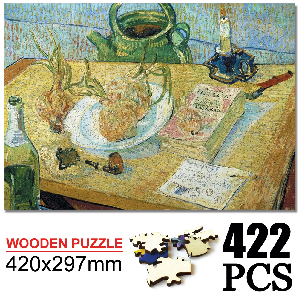 Wooden Puzzles for Adults 400 Pieces Wood Jigsaw Puzzles Educational Intellectual Decompressing DIY Large Puzzle Game Toys Gift