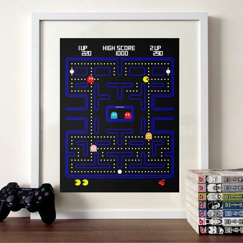 Video Game Prints Poster Retro Gaming Canvas Painting Poster Boys Kids Game Room Wall Art Decor GAME Canvas Printings Poster