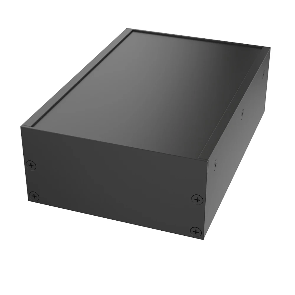 Power Instrumentation Aluminium Produkt Fall PCB Schwarz Box H13 96*45,5mm
