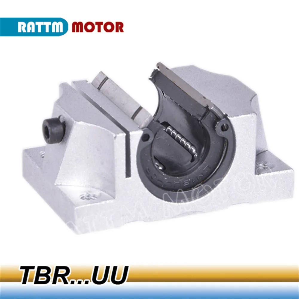 TBR16UU TBR20UU TBR25UU TBR30UU Linear Ball Bearing Support Block CNC Router for 3D printer parts linear rail