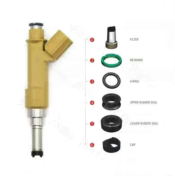 

Free Shipping 100 Set Fuel Injector Repair Seal Kit for FJ1068 2320909140 VD-RK-0218