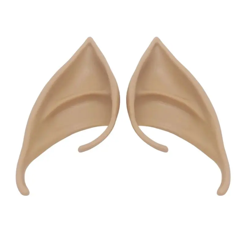 1 Pair Halloween Party Elven Elf Ears Anime Fairy Cospaly Costumes Vampire Latex