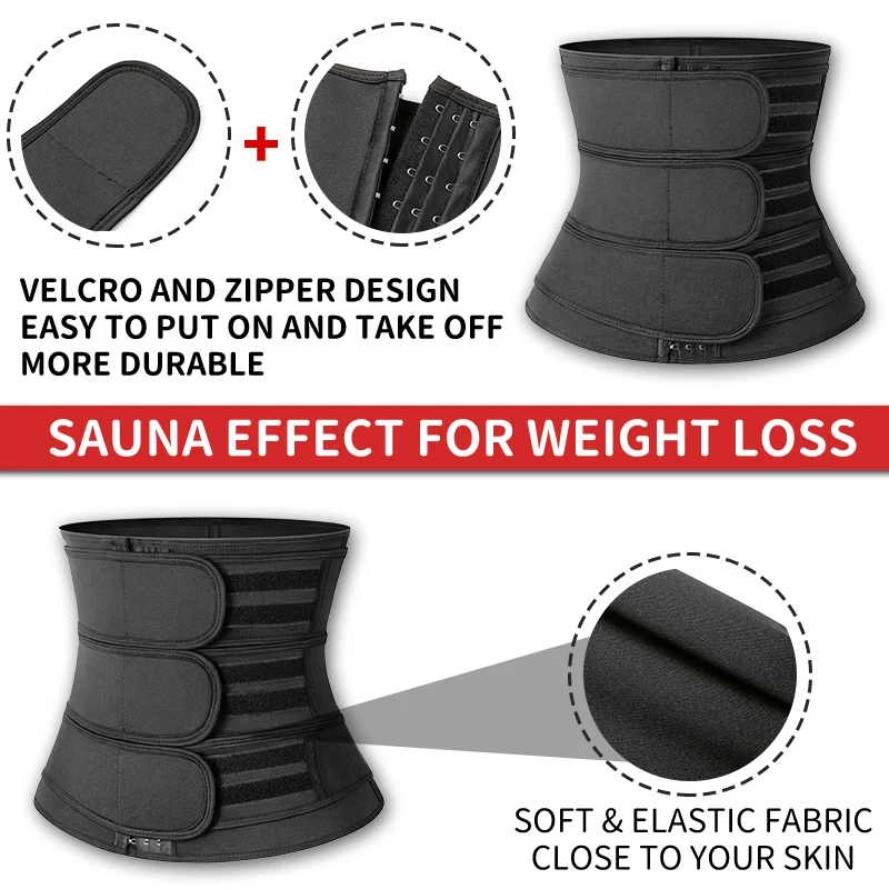 Men Waist Trainer Abdomen Reducer Modeling Belt Slimming Body Shaper Girdle Sweat Trimmer Belly Shapers Shapewear Tummy Fitness