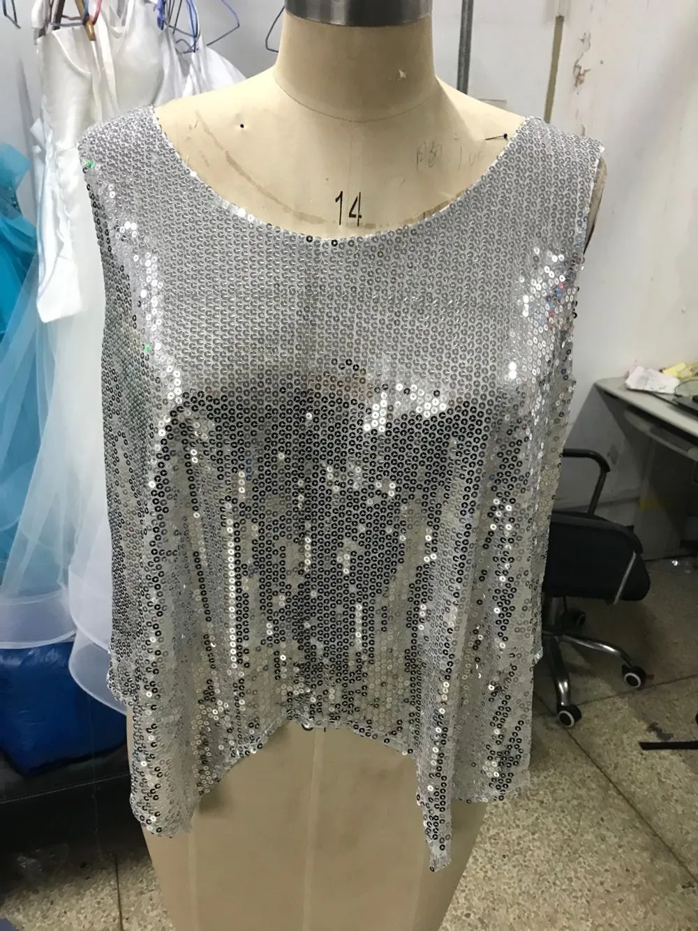 Foto real Vestidos para madre de la novia Elegante gasa con lentejuelas 2 piezas Tallas grandes para vestido de invitados de fiesta de boda con chaqueta 2025