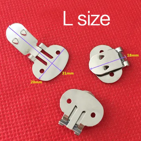 10PCS/set High quality Silver Color Blank Stainless Steel Flower Shoes Clips On Findings DIY Craft Buckles For Shoes Accessories