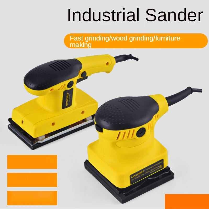 220V 160W/240W Electric Sander Small Woodworking Sander Paint Putty Sandpaper Machine Polishing and Rust Removal Sander
