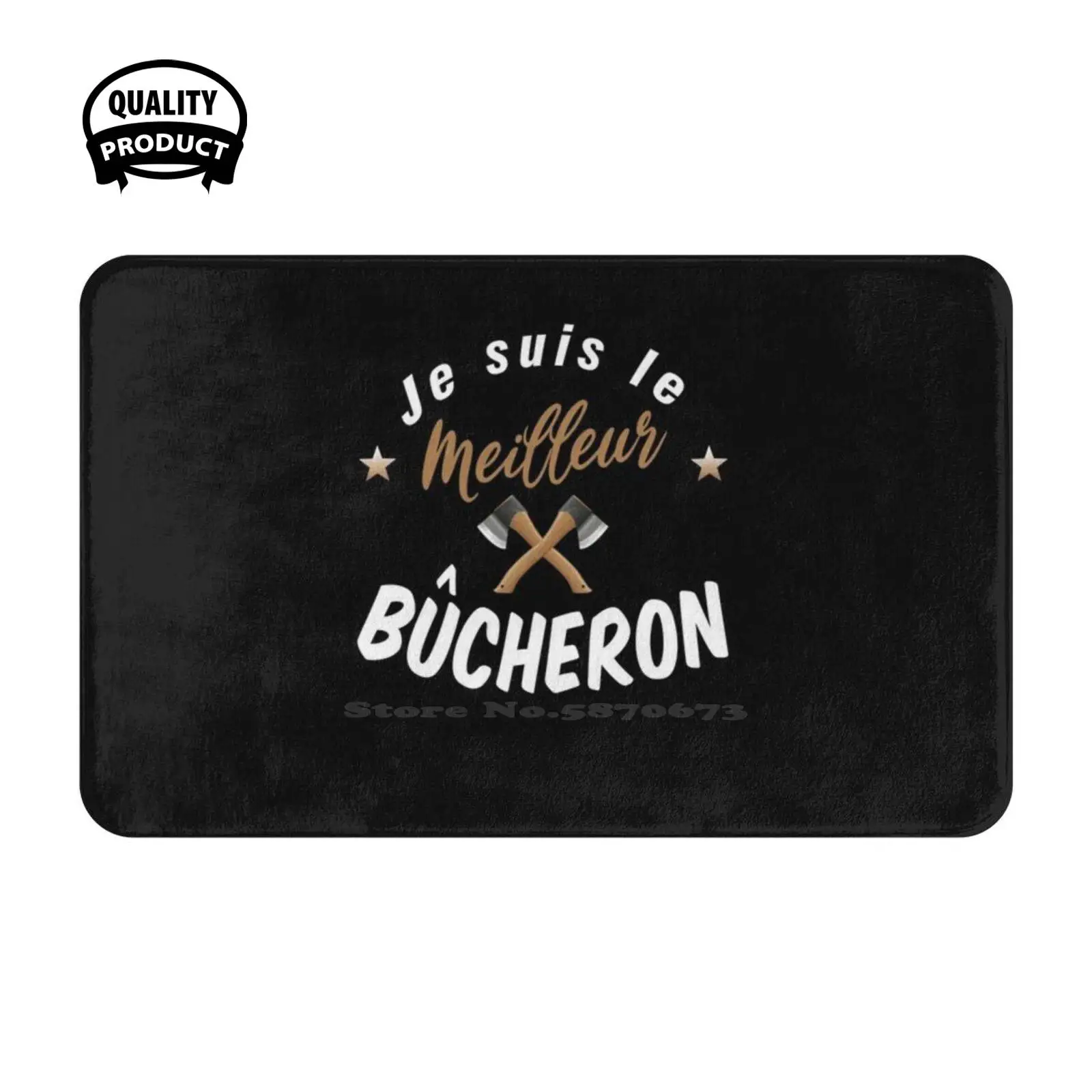 Je Suis Le Meilleur B ? Cheron Soft Cushion Home Carpet Door Mat Car Rug Meilleur Bucheron Meilleur B ? Cheron Tron ? Onneuse