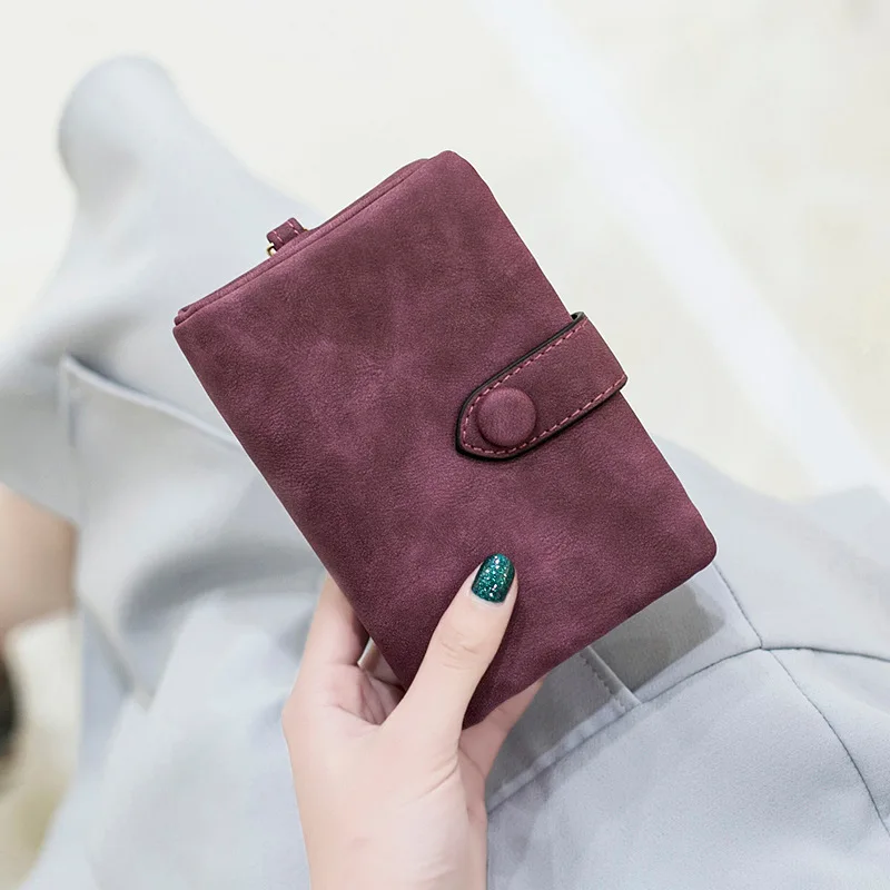 

New Fashion Leather Women Wallet Hasp Small and Slim Coin Pocket Purse Women Wallets Cards Holders Wallets Designer Purse