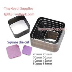 Steel Rule Die Cut Square Cutting Mold for Leather, Steel Square Punch Cutter for Leather Crafts, 2mm-50mm, BM195