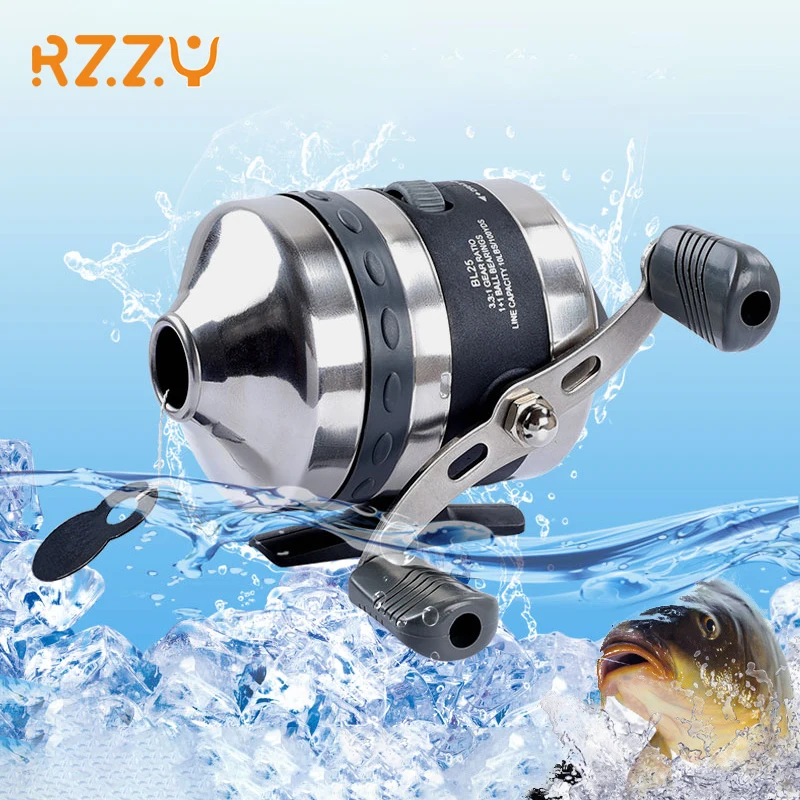 

BL25 Fishing Reels Stainless Steel Metal Wheel Closed Fishing Wheel Spinning Fishing Reel for Slingshot Shooting Fish Use Dart