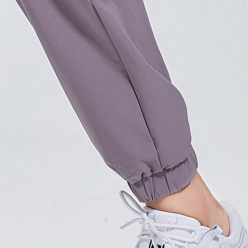 Women\'s Sports Pants Loose Spring Autumn Running Yoga Tracksuit Trousers Pocket Fitness Solid High Waist Cargo Jogging Pants