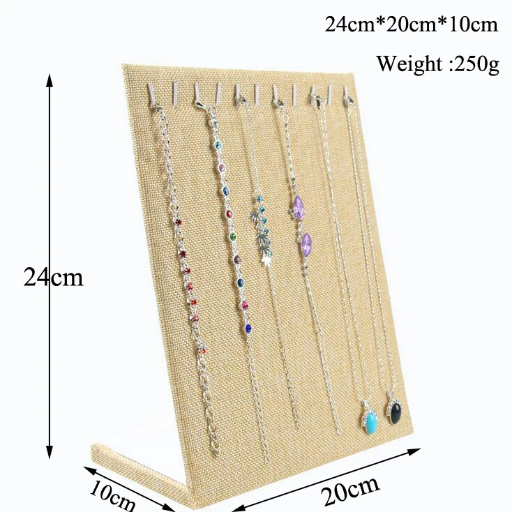 New Arrival  pendant Rack Jewelry Display Stand More Style New Item 5 Colors Velvet Material  Necklace Display Packaging Storage