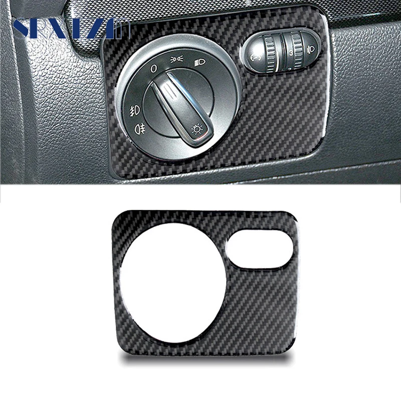 LHD RHD Car Interior Headlight Switch Button Frame For Vw Golf 6 Gti R Mk5 Mk6 2008-2012 Scirocco 2009-2016 Car Sticker