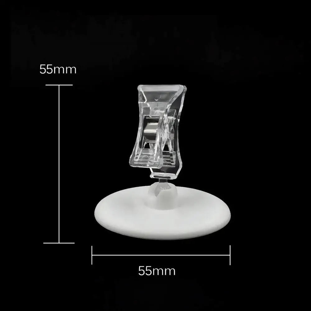 30Pcs POP Rotable Merchandise Sign Display Short Clip Holder Stand Double Sided Sticker Table Top