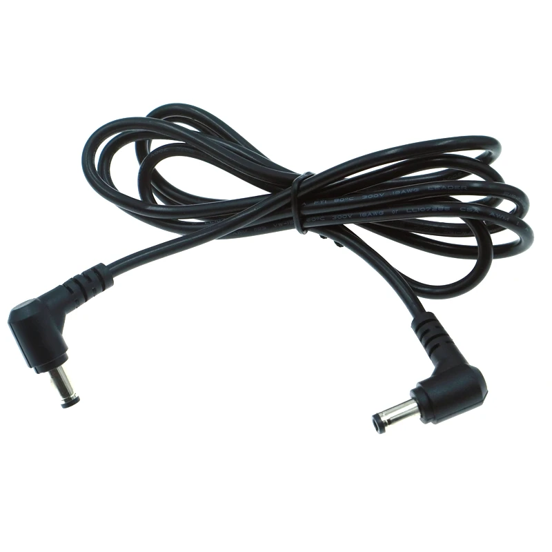 0.5m 90 Degree Double Elbow DC Power Supply 5.5 x 2.1mm/2.5mm male to 5.5 2.1/2.5mm Male Plug Cable For Router Set-top Box