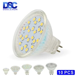 10pcs/lot MR16 GU10 12V 220V GU5.3 Lampada LED Bulb 3W 5W Bombillas LED COB Lamp Spotlight Lampara LED Spot Light 24/120 degree