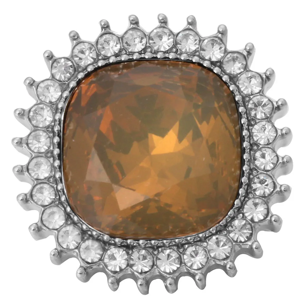 Colar imitação de coruja com strass-18mm