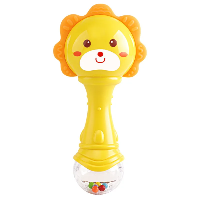 Baby Rattle Ring Bell Toys 0-12 Months Animal Soft Infant Hand Grasp Bell Rattles Early Educational Musical Mobile Teether Toys