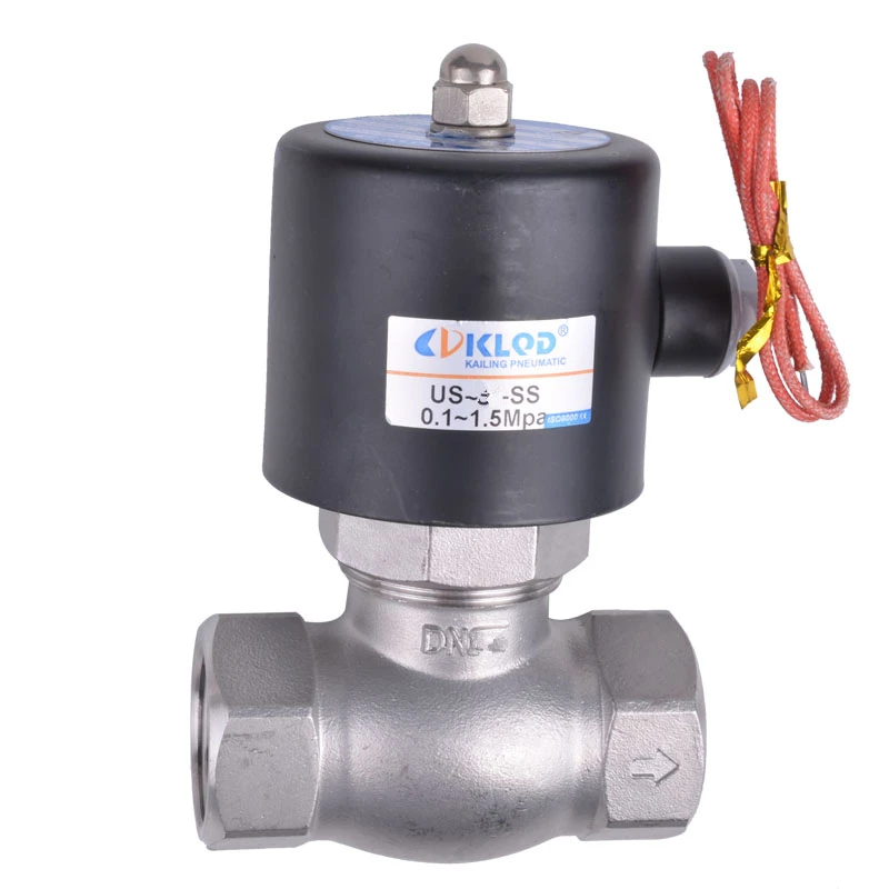 

AC220V AC110V DC24V DC12V 3/4" NPT Electric Solenoid Valve Stainless Steel 304 High Temperature Steam Valve Normally Closed