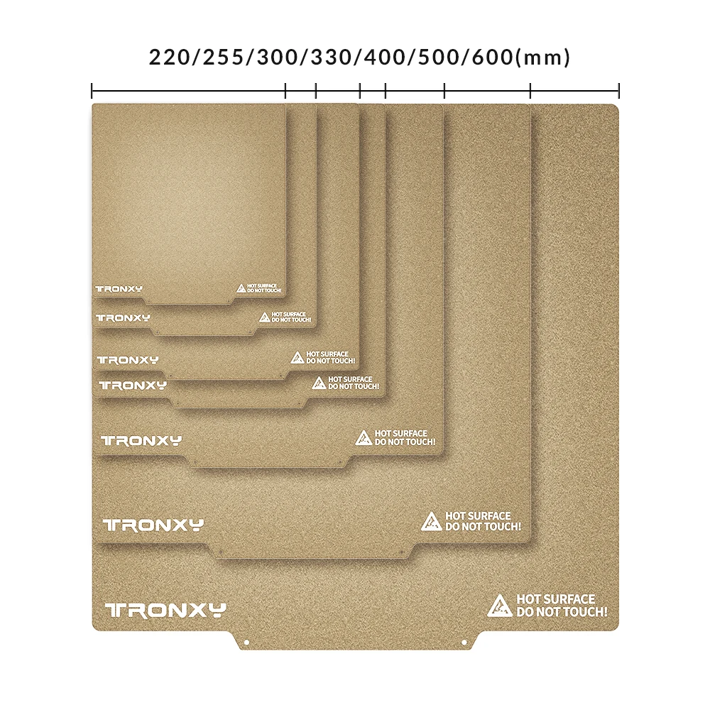 

Tronxy 3D Printer 400x400mm PEI Sticker with spring Steel Sheet Pre-applied PEI Flex Magnetic Base 400x400mm for Heatbed Hot Bed