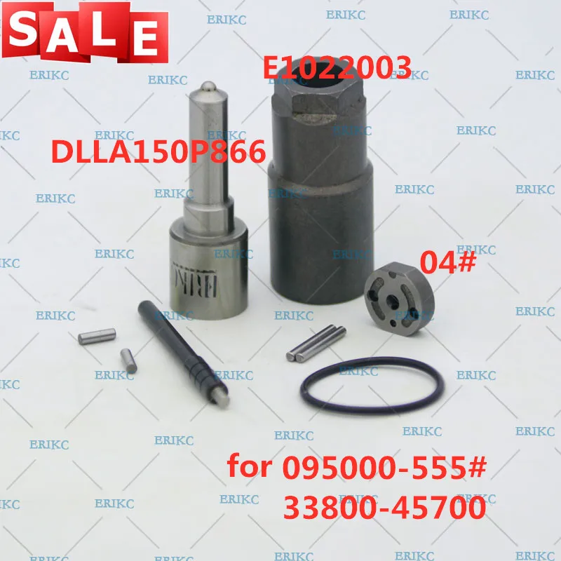 

33800-45700 Common Rail Injector Repair Kit Nozzle DLLA150P866 Valve Plate 04# for 095000-555# HYUNDAI