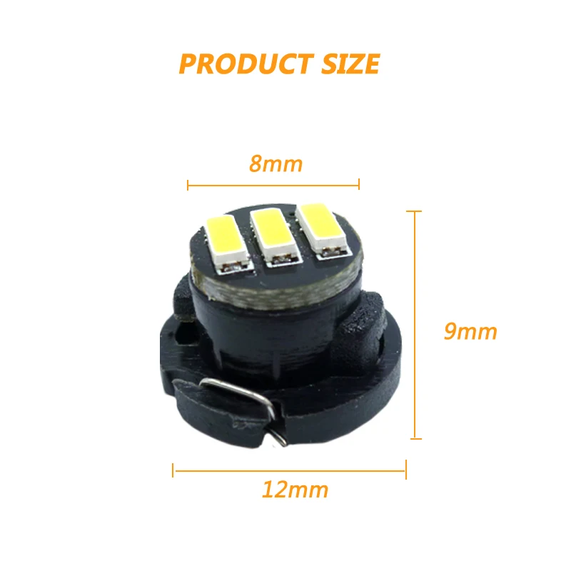 10x Twist-in Lamp T4.7 Led ACC Automatic Climate Control Dash Instrument Cluster Light Switch Bulb for Saab 9-3 9-5 900 9000