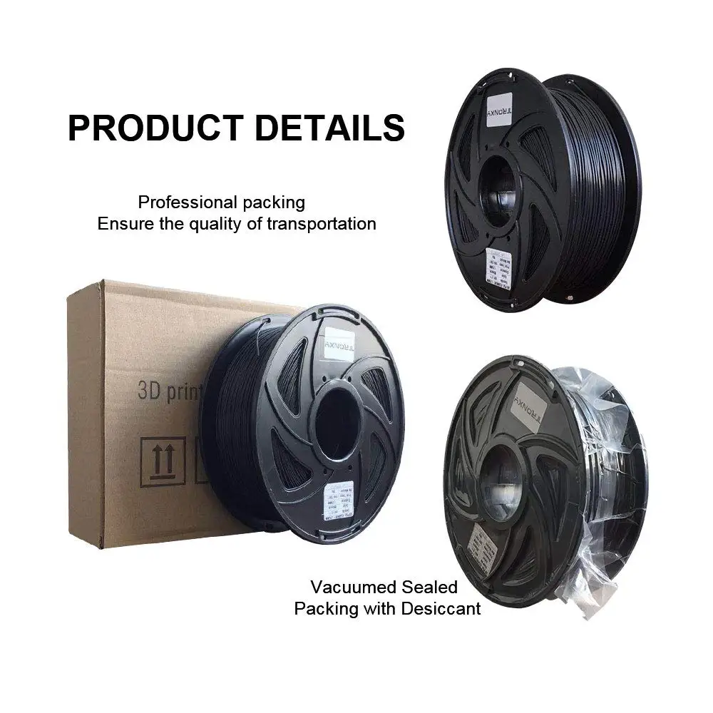 Tronxy 3d Printer Filament PLA 1.75 Mm 1KG 2.2LBS 330เมตรสีสัน3d เครื่องพิมพ์วัสดุ3d พิมพ์ extruder No Jams