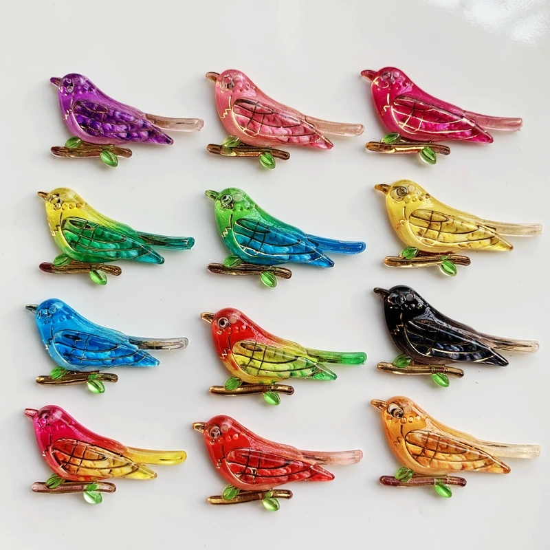 Lovely magpie crystal flat back single hole rhinestone jewelry DIY accessories 10pcs/lot of colors available