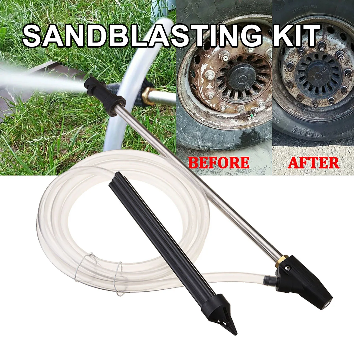 Blasting Washer Sandblasting Kit Portable Sand Blaster Wet For Karcher K Series High Pressure Washers Blasting Pressure Gun