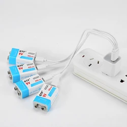 9V 1000mAh li-ion Rechargeable battery Micro USB Batteries 9v 500mah for Multimeter Microphone Toy Remote Control KTV use