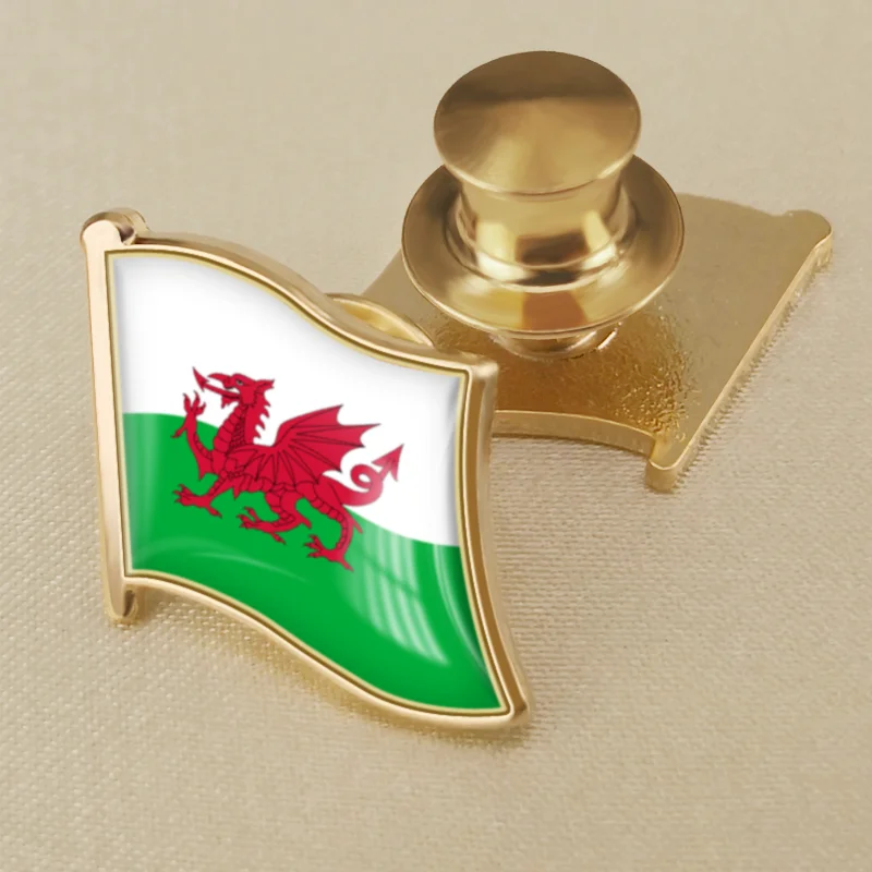 Welsh Flag Brooches Badges Lapel Pins