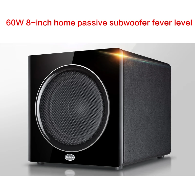 8-inch 60W High-power Subwoofer DIY S830 Home Theater Subwoofer Speaker Home Passive Subwoofer HiFi Surround Sound Long Stroke